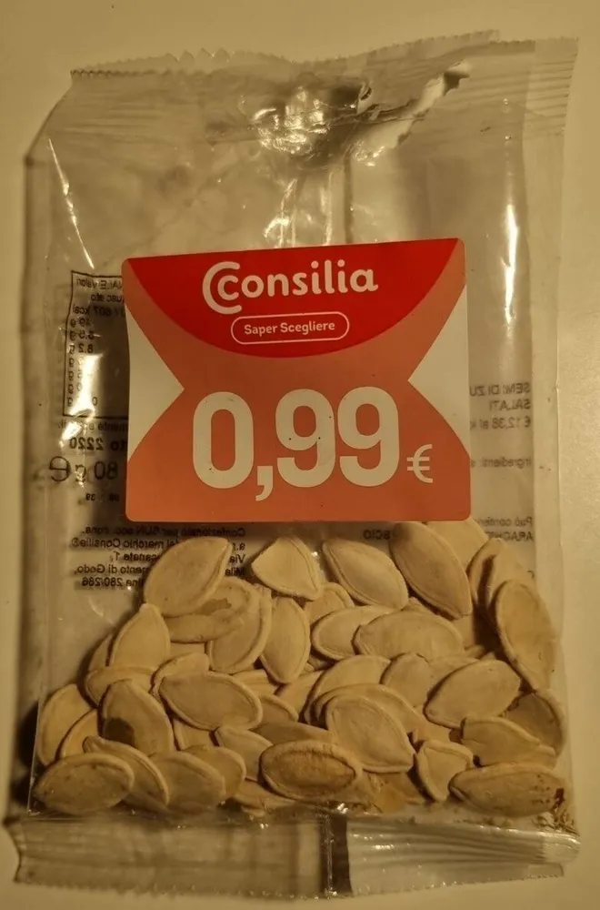Semi di zucca tostati salati