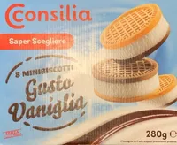 8 mini biscotti gusto vaniglia