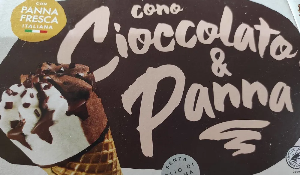 Cono cioccolato & panna