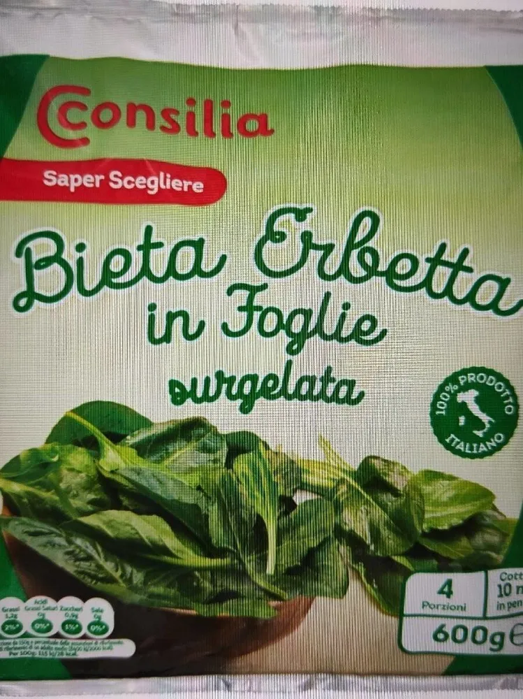 Consilia saper scegliere bieta erbetta in foglie surgelata