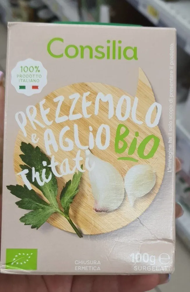 Prezzemolo e aglio bio tritate