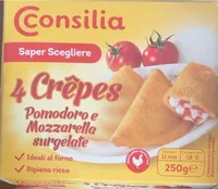 4 crêpes pomodoro e mozzarella