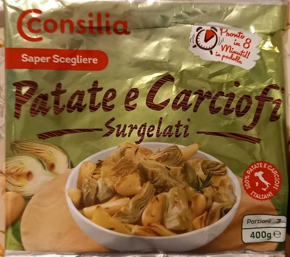 Patate e carciofi surgelati