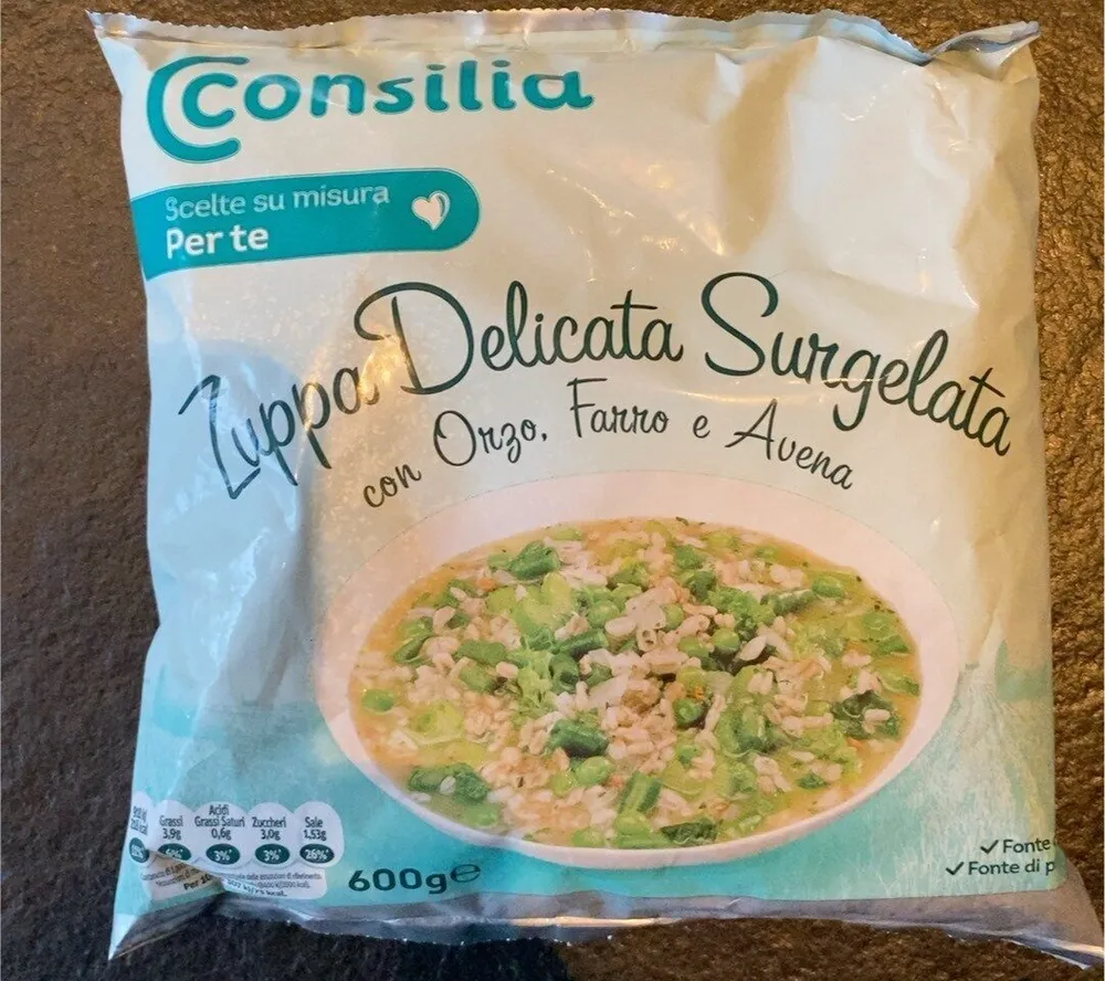 Zuppa delicata surgelata