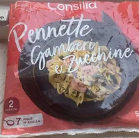 pennette gamberi e zucchine