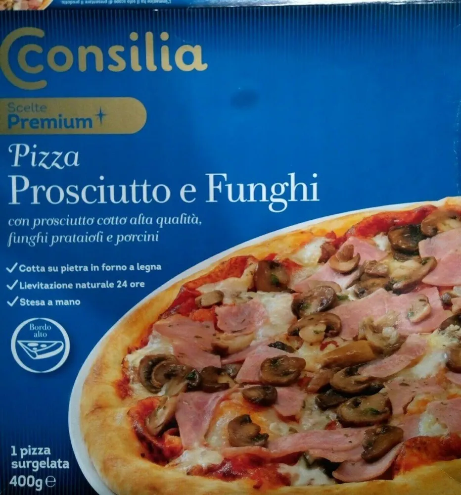 Pizza prosciutto e funghi