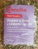 Zuppa di orzo e legumi secchi
