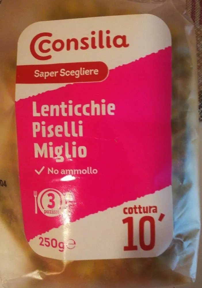 Lenticchie piselli miglio