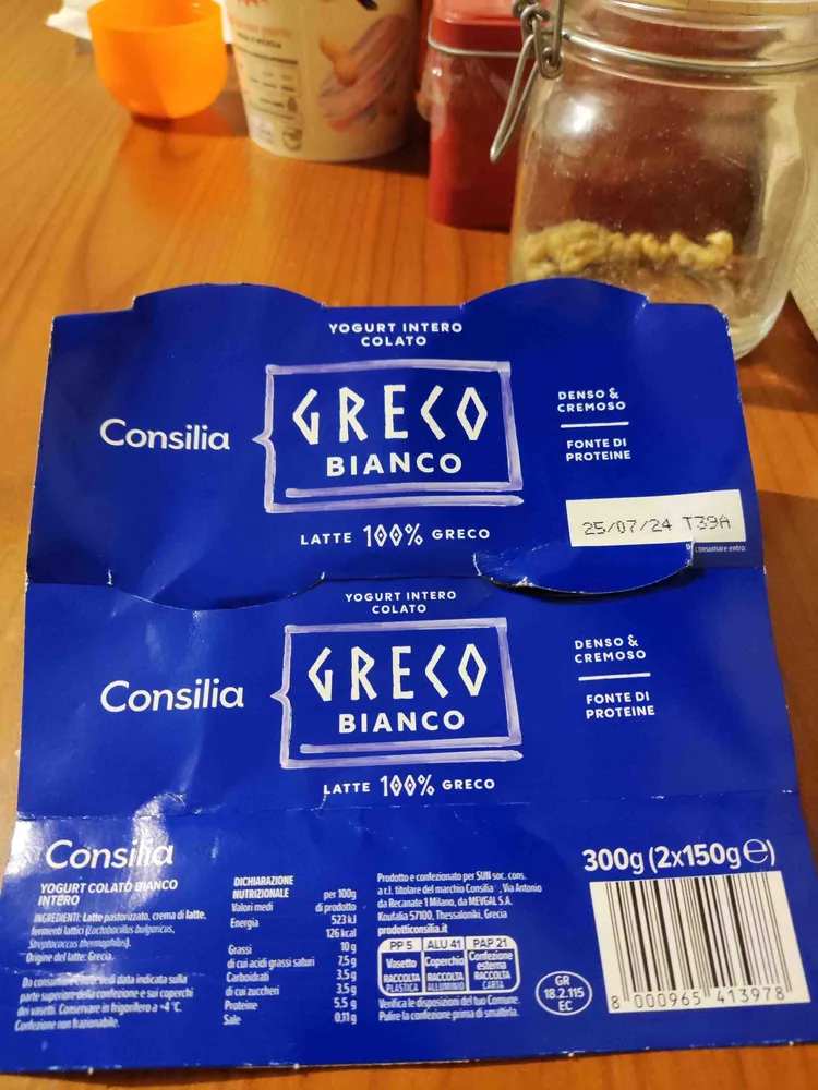Yogurt greco bianco