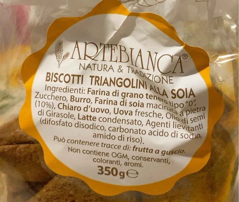 Biscotti triangolini alla soia