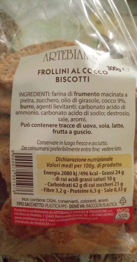 Frollini al cocco
