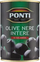 Olive nere intere in salamoia