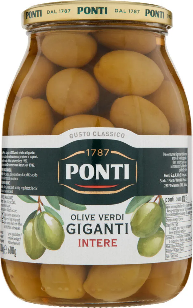 Olive verdi giganti intere
