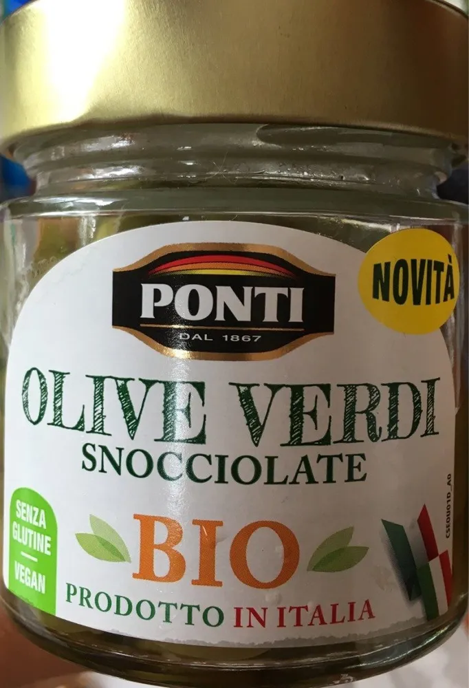 Olive verdi snocciolate
