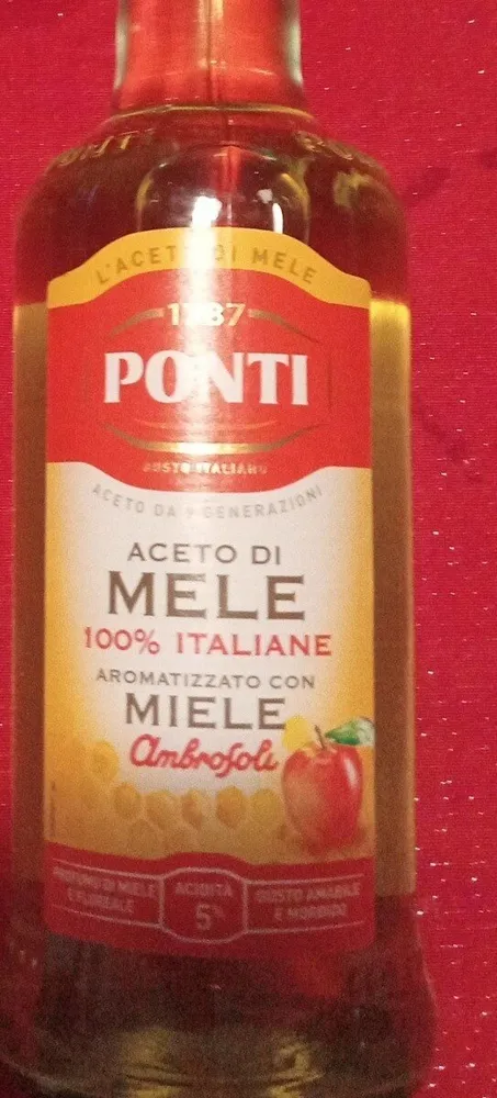 Aceto di mele aromatizzato al miele