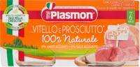 Vitello e prosciutto omogeneizzato con carne e cereale