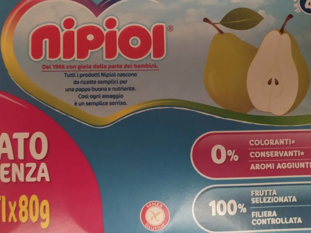 Omogeneizzati frutta pera