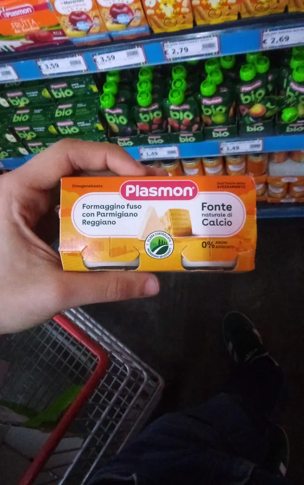 Omogenizzato formaggino fuso