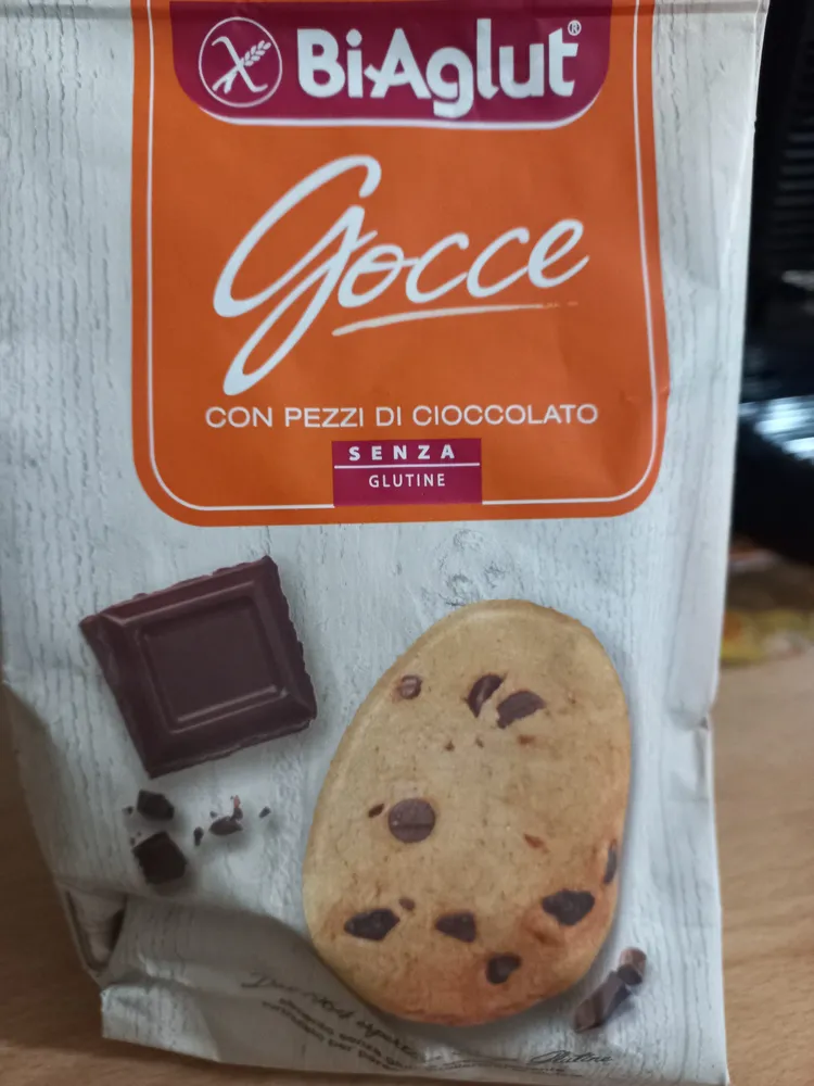gocce con pezzi di cioccolato