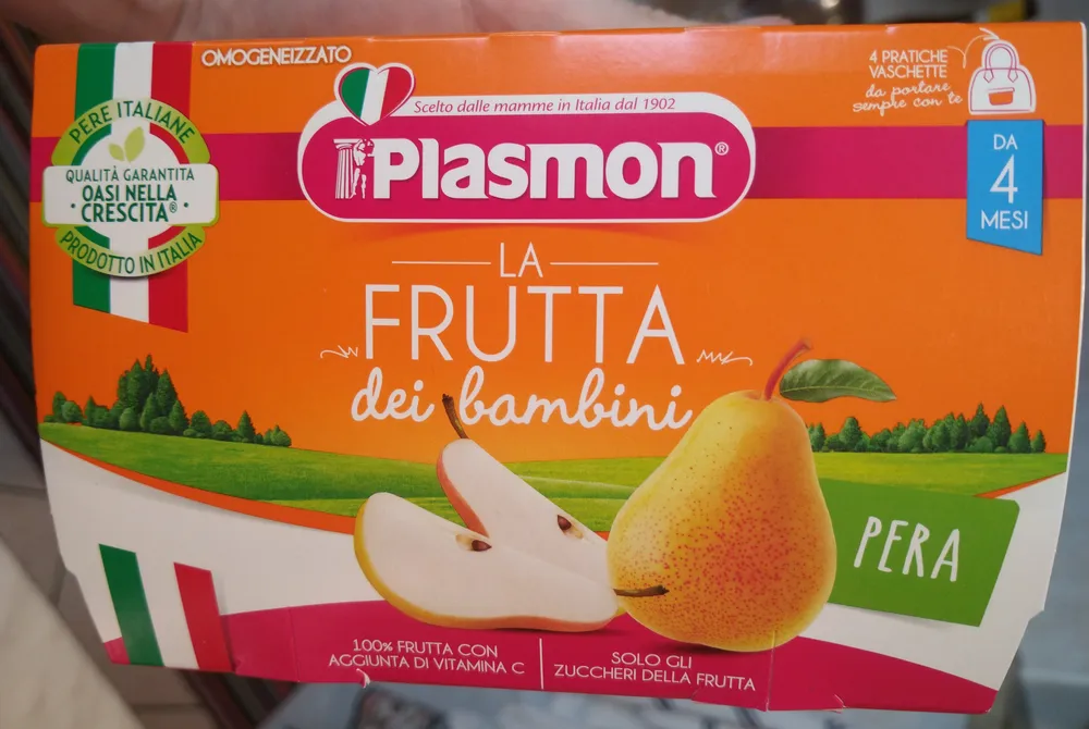 La frutta dei bambini Pera omogeneizzato