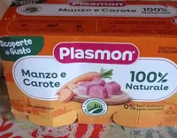 Omogenizzato manzo carote plasmon