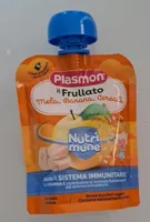 Il frullato mela, banana, cereali