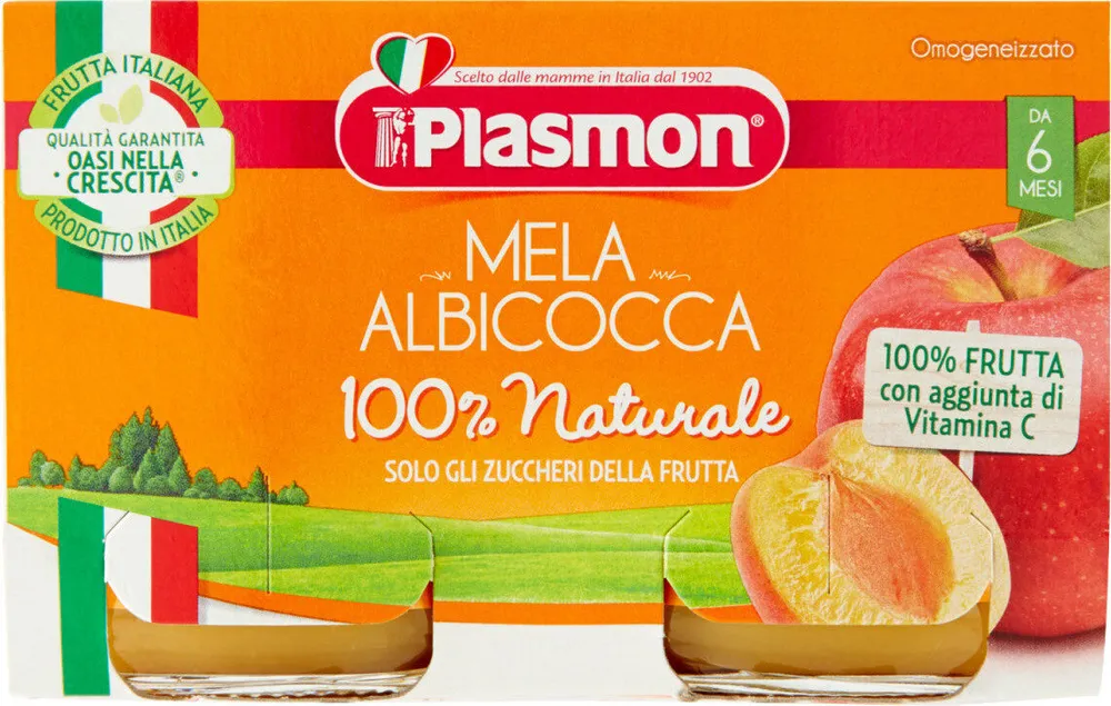 Mela albicocca omogeneizzato