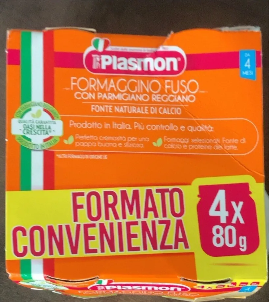 Formaggino fuso con parmiggiano regiano