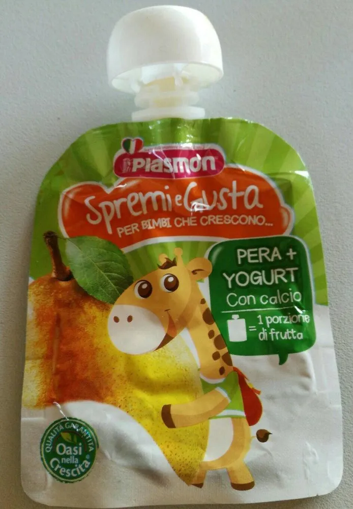 Pera + yogurt (gourde dessert l'acte enfant)