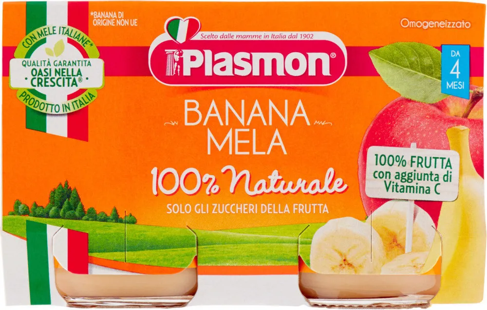 Banana mela omogeneizzato Plasmon