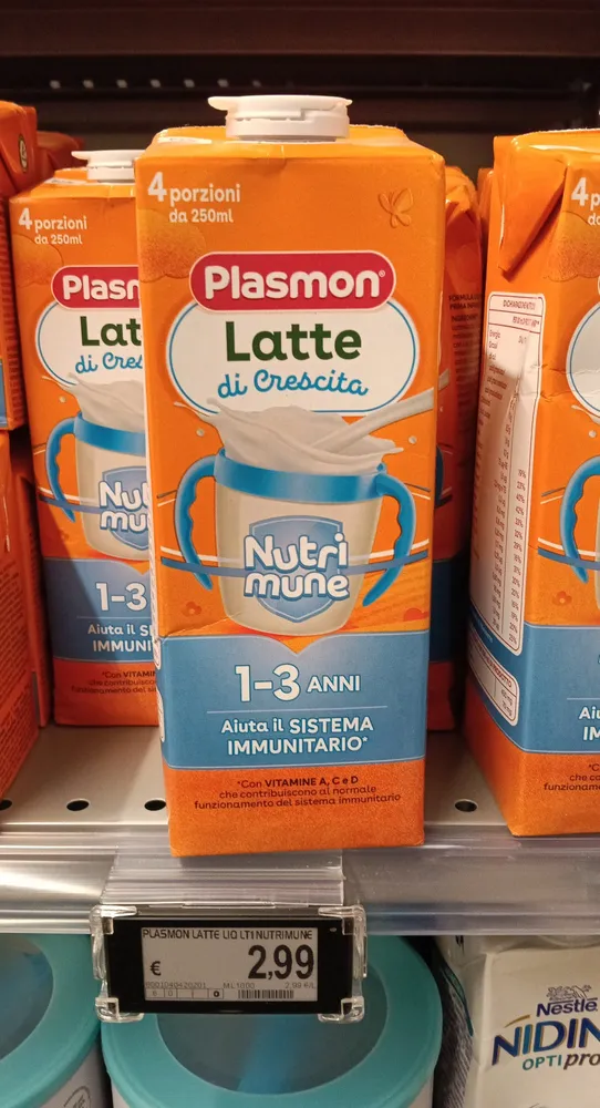 plasmon latte crescita