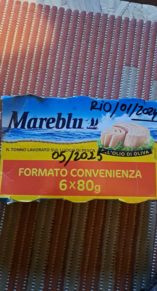 Mareblu Tuna Olive Oil X6 80G