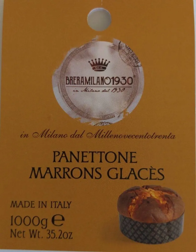 Panettone marrons glacés