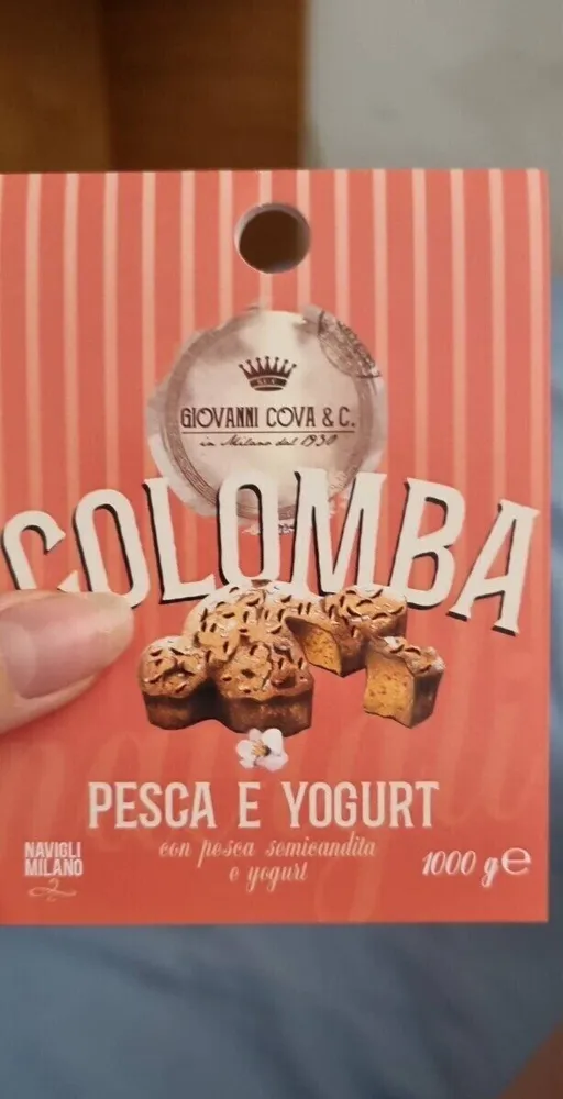 Colomba pesca e yogurt
