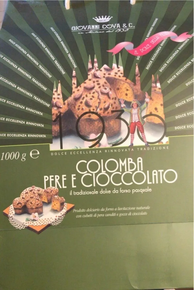 Colomba pere e cioccolata