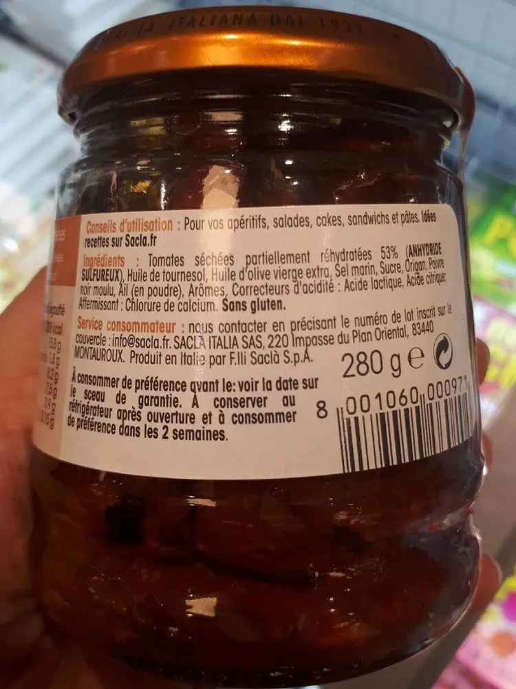 Tomates séchées au soleil
