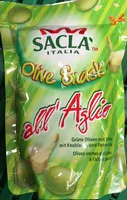 Olive Snack all'Aglio Olives vertes entières à l'ail et persil
