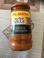 Sacla sauce trio de poivrons et aubergines