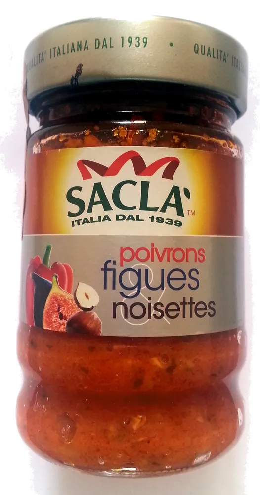 Sauce poivrons figues noisettes