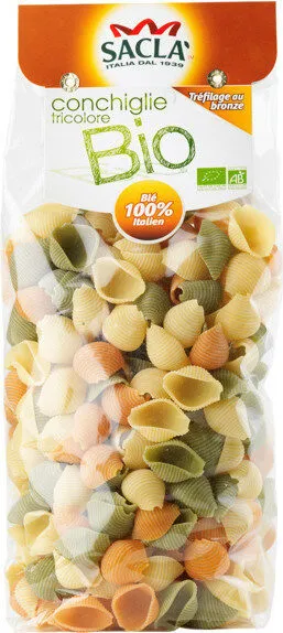 CONCHIGLIE TRICOLORE BIO 500GR