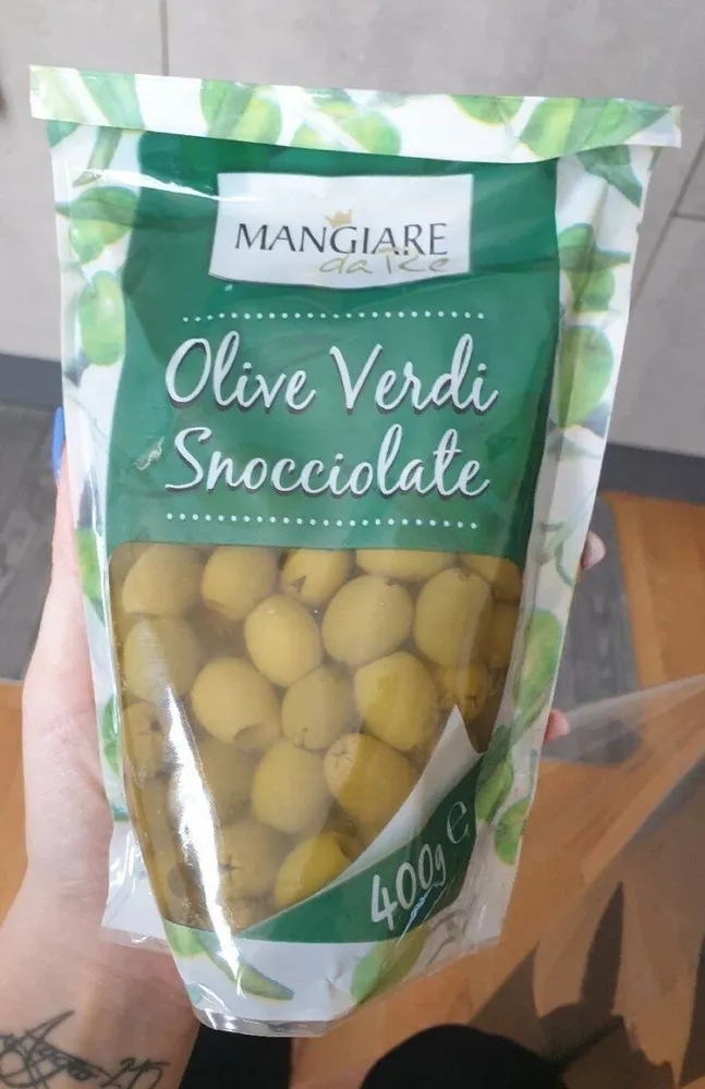 Olive verdi snocciolate