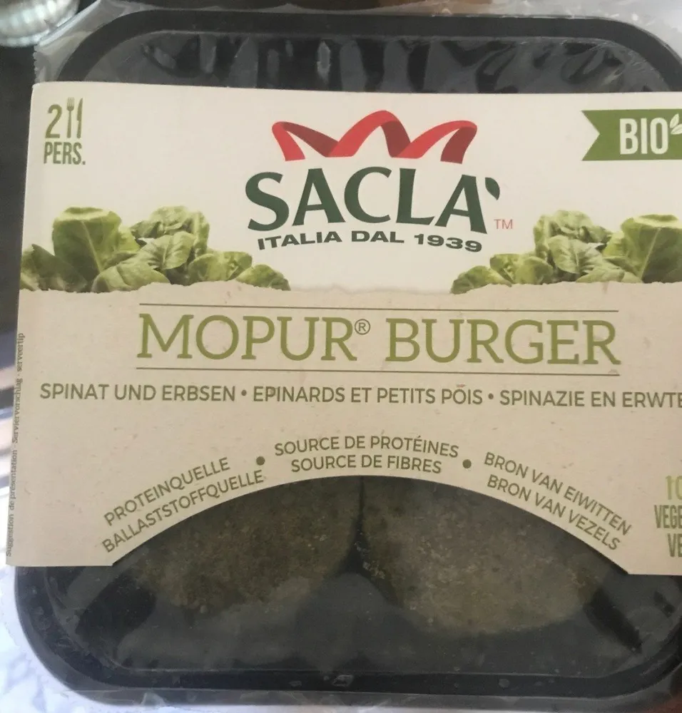 mopur burger epinard petit pois
