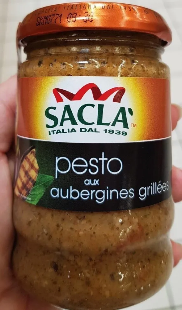 Pesto aux aubergines grillées