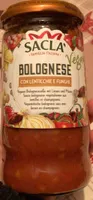 Sacla bolognese con lenticche e funghi
