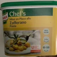 Mise en place allo zafferano .pasta