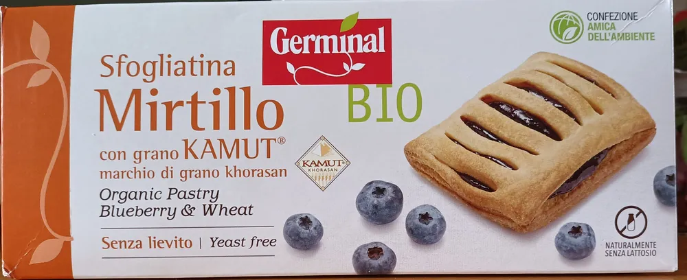 Sfogliatine mirtillo con kamut senza lievito