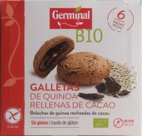 Galletas de Quinoa rellenas de cacao