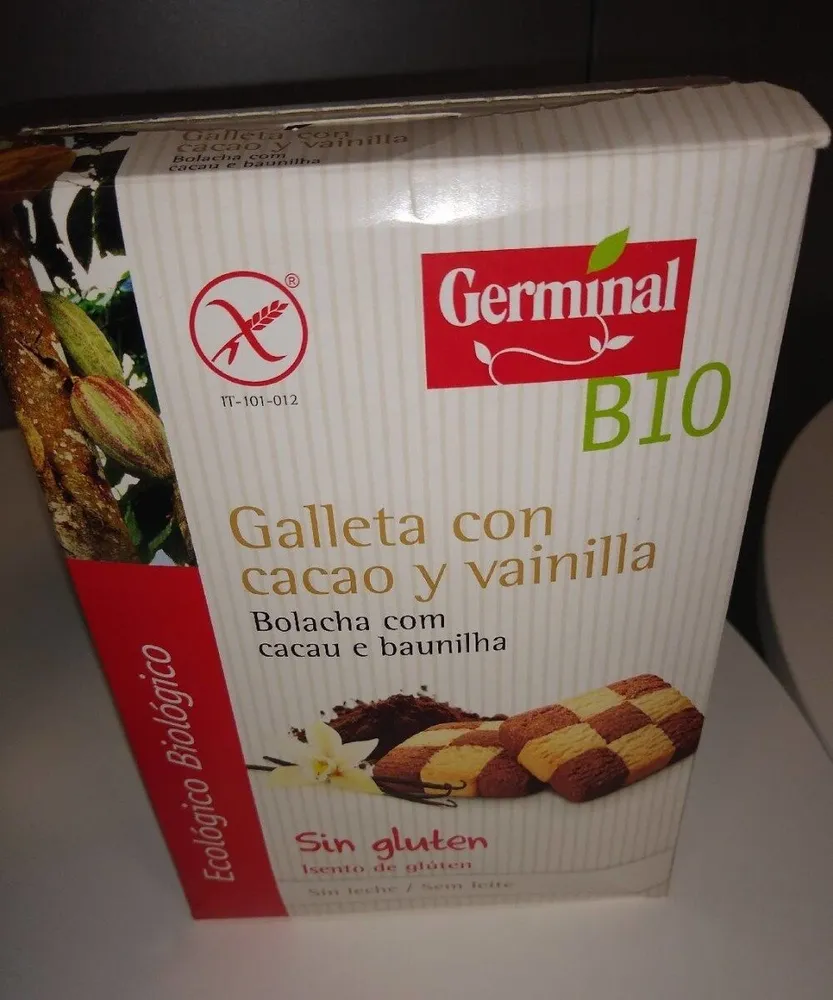 Galleta con cacao y vainilla