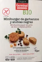 Minibugers de garbanzos y alubias negras