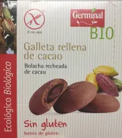 Galleta rellena de cacao